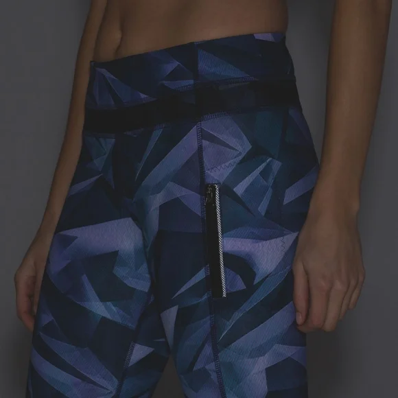 EUC Lululemon Inspire Tight II (Mesh) Pretty Prism Multi / Black Blue Purple | 4 - Picture 11 of 11